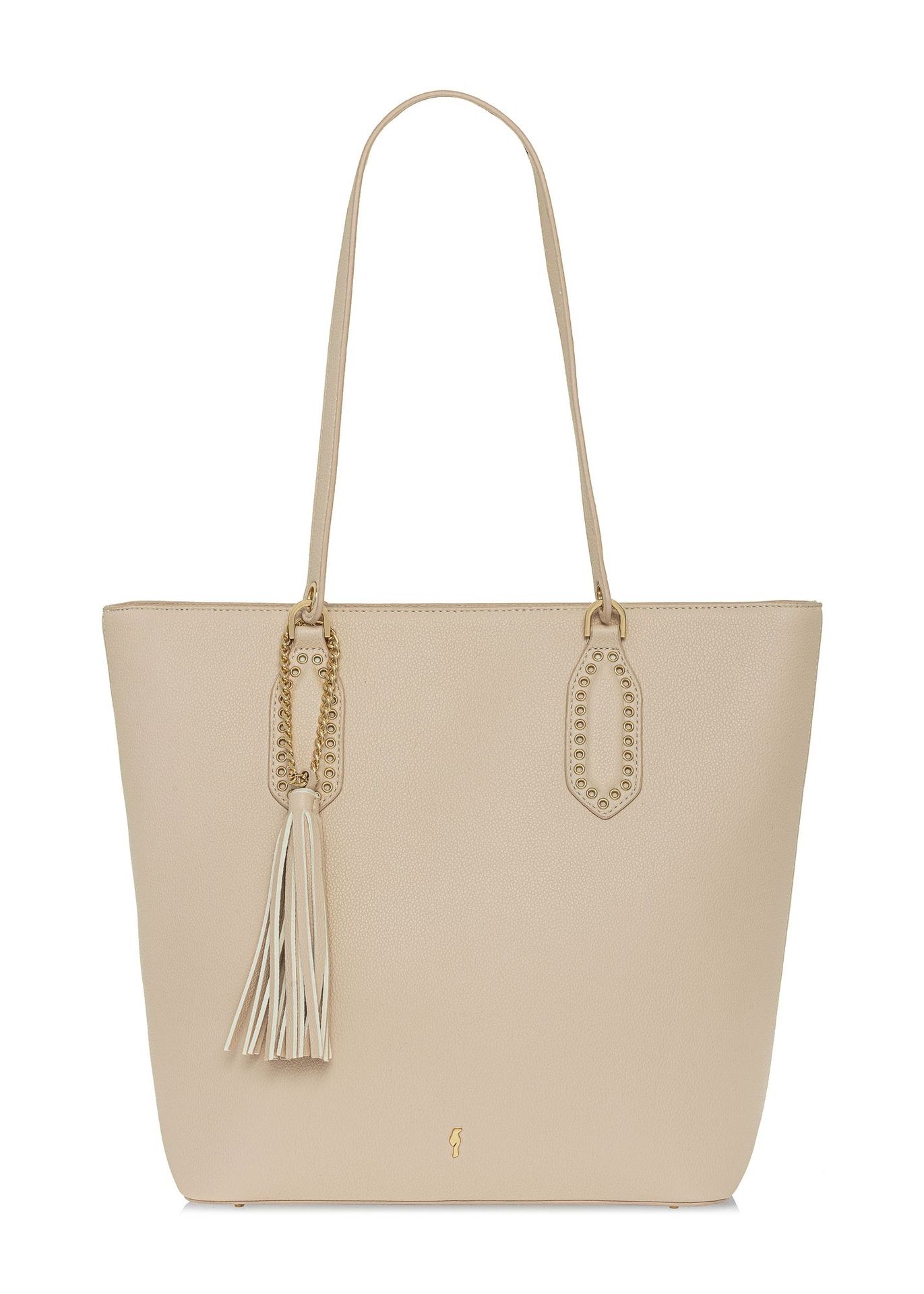 Kremowa damska torebka shopper