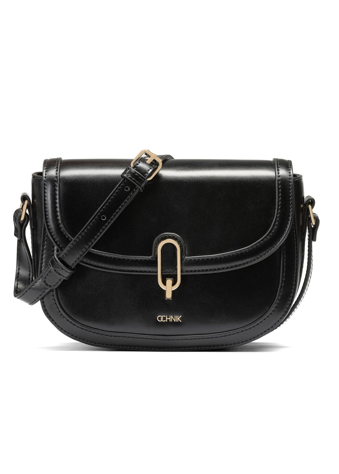 Czarna mała torebka listonoszka