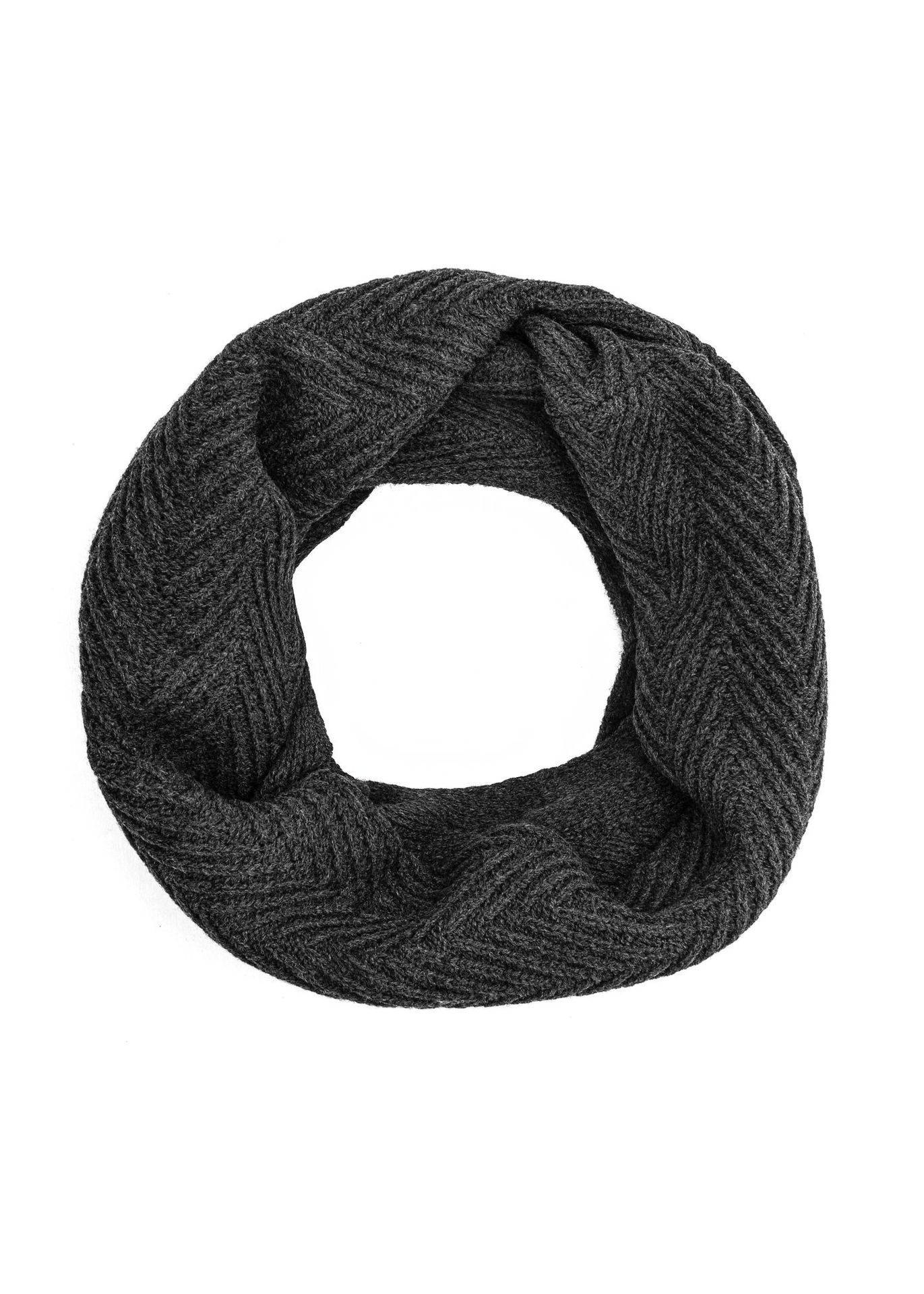 Szalik męski w kolorze grafitowym