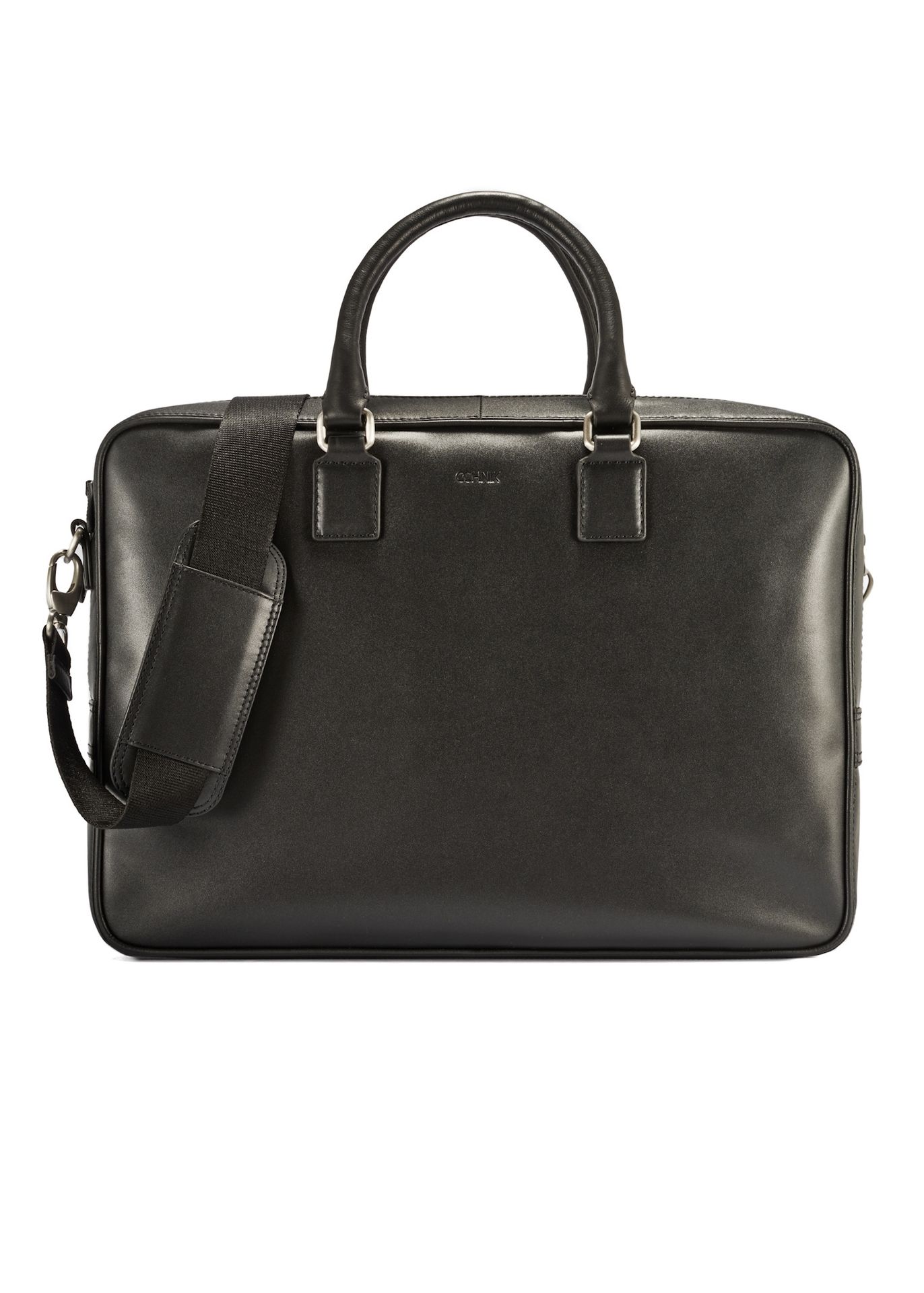 Pojemna torba męska z czarnej skóry