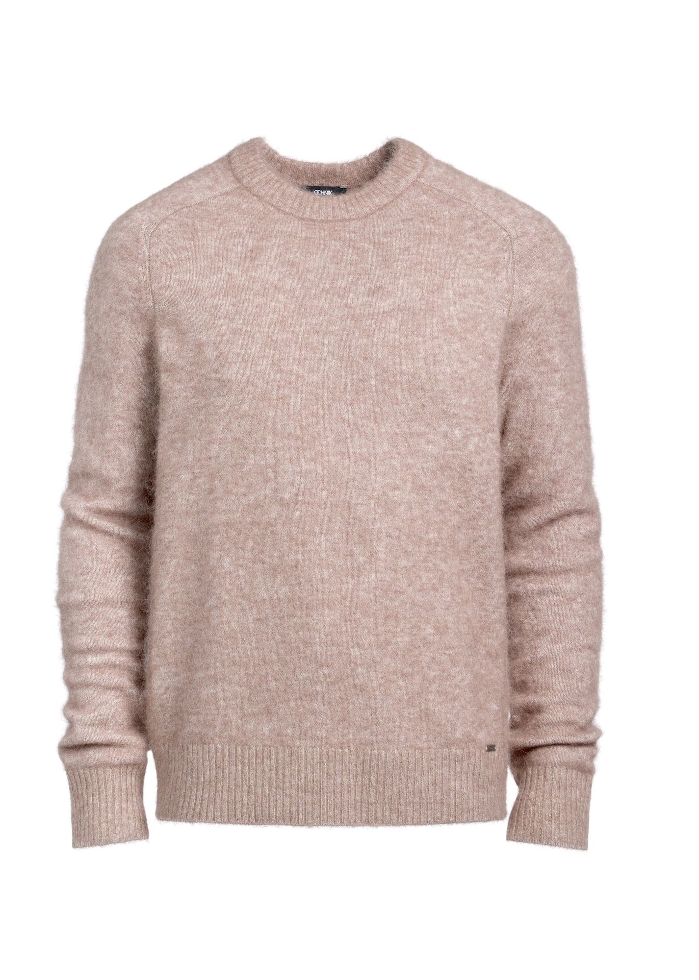 Camelowy sweter męski z wełną