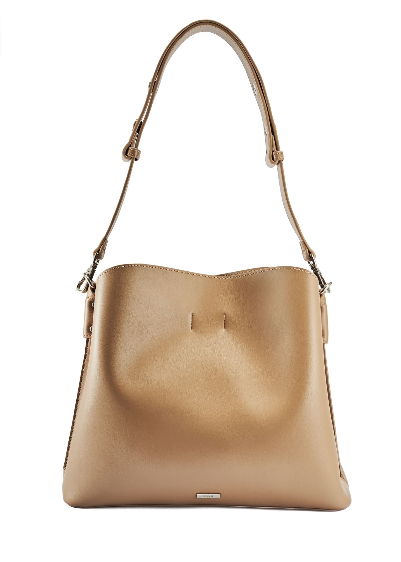 Beżowa torebka shopper damska