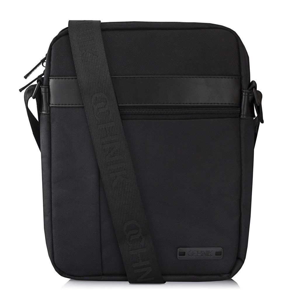 Czarna saszetka męska