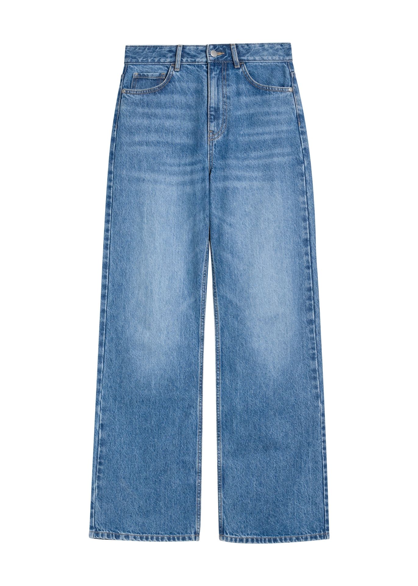 Niebieskie jeansowe spodnie damskie