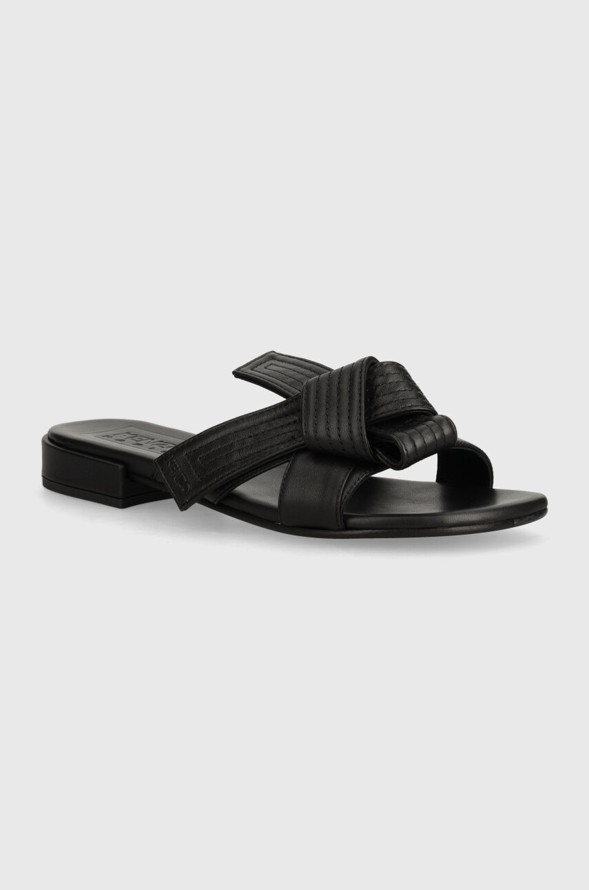 Kenzo klapki skórzane Oki Leather Mules