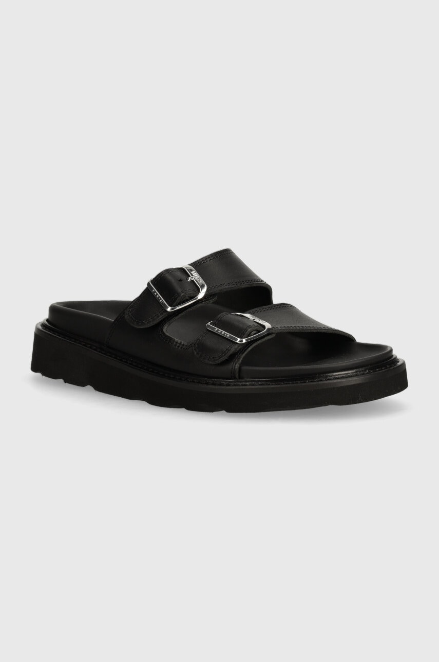 Kenzo klapki skórzane Matto Mules