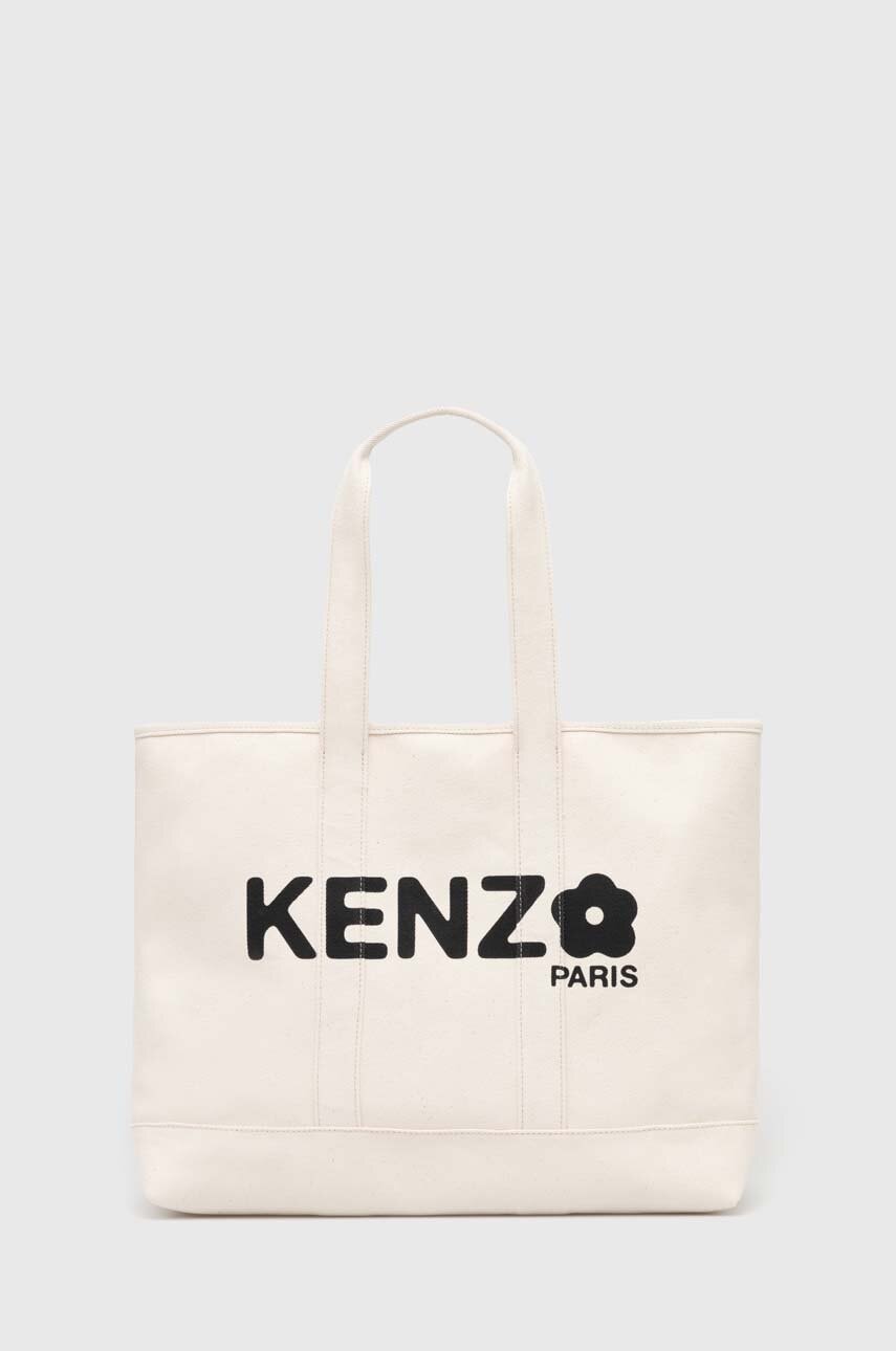 Kenzo torebka bawełniana Utility Large Tote Bag