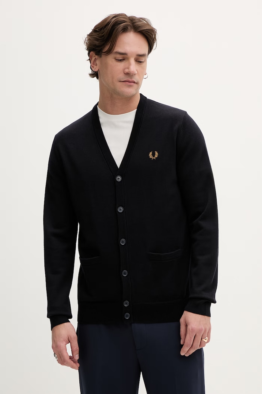 Fred Perry kardigan wełniany