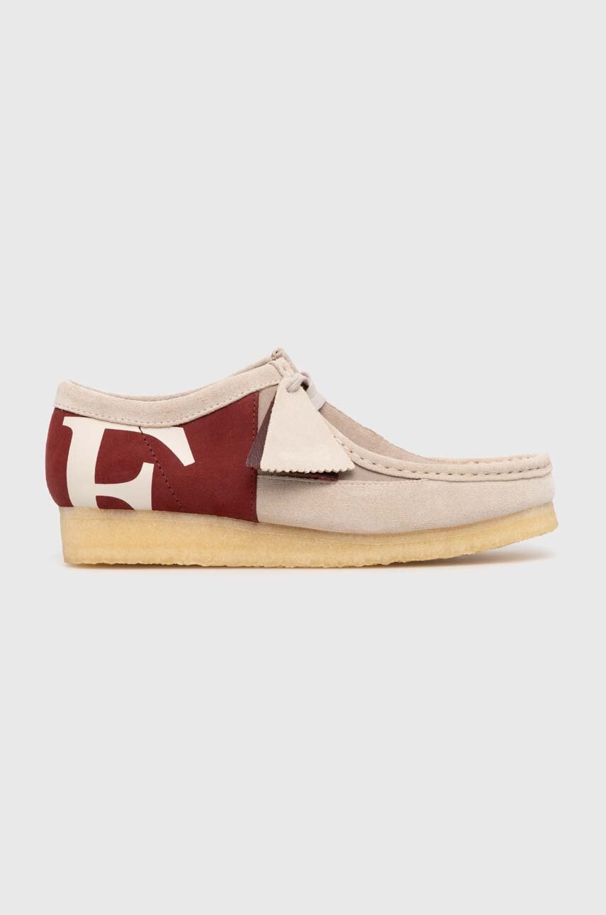 Damskie Clarks Originals mokasyny zamszowe x Franck Pellegrino Wallabee