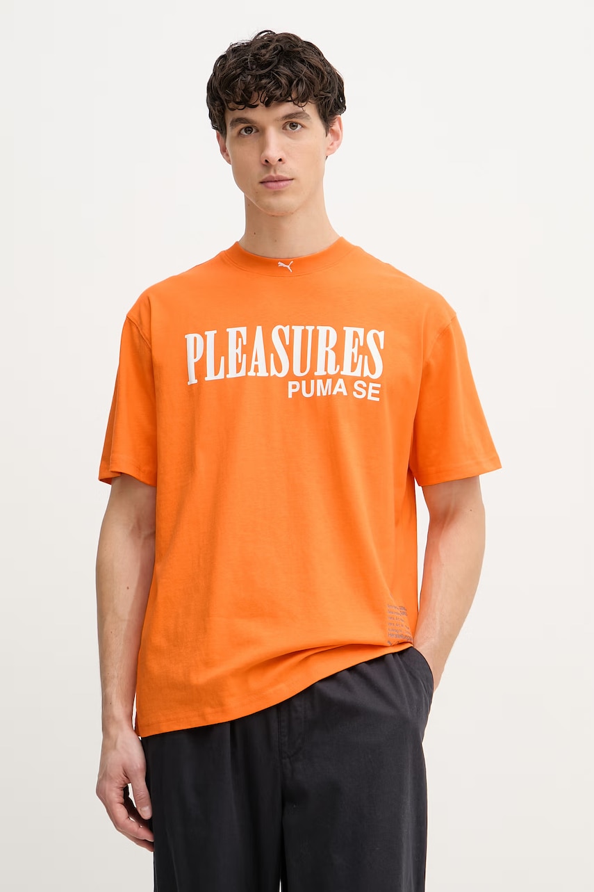 Puma PUMA x PLEASURES Typo Tee T-shirt bawełniany męski