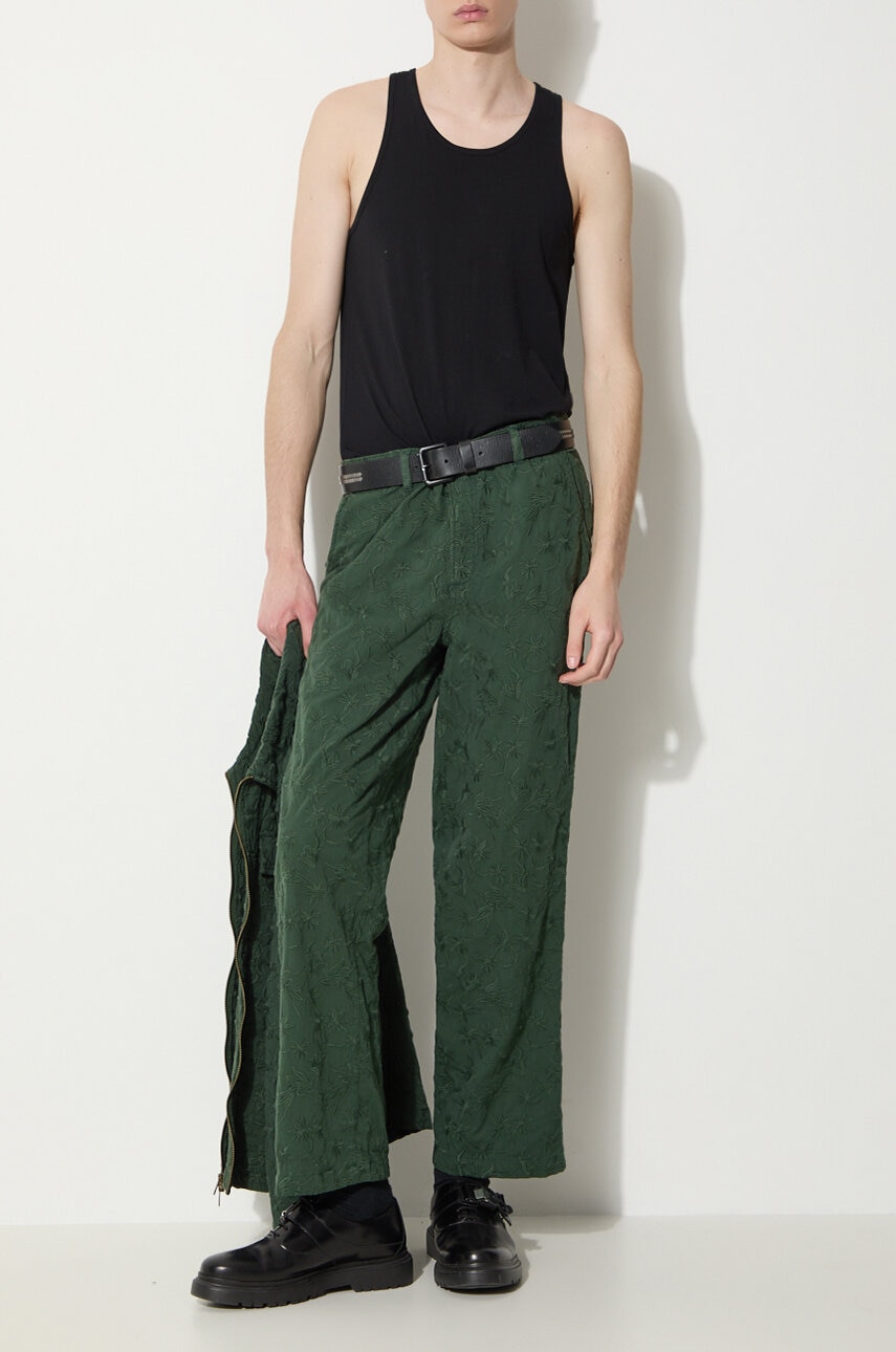Corridor spodnie bawełniane Floral Embroidered Trouser