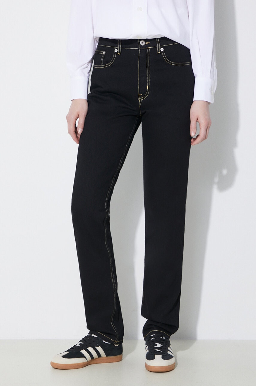 Kenzo jeansy Solid Asagao Straight