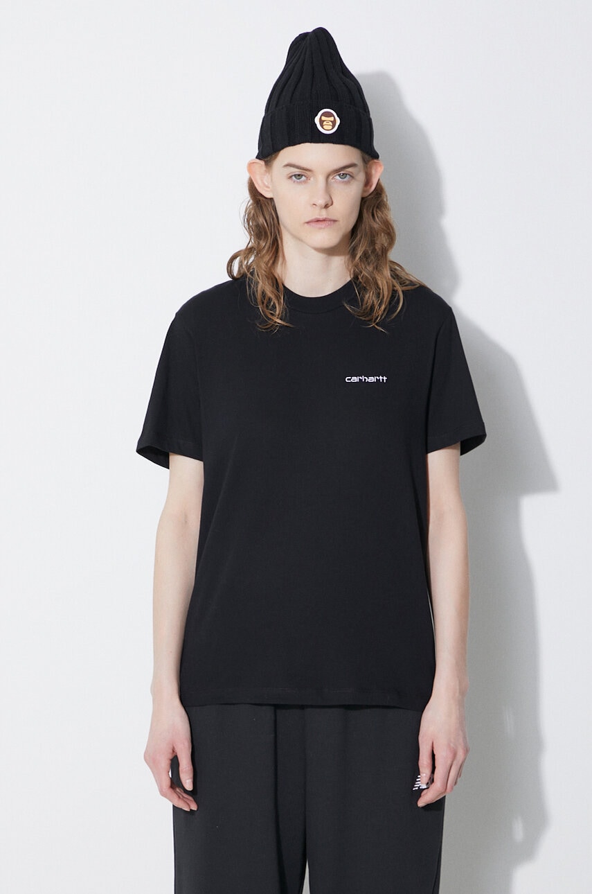 Carhartt WIP t-shirt bawełniany S/S Script Embroidery T-S