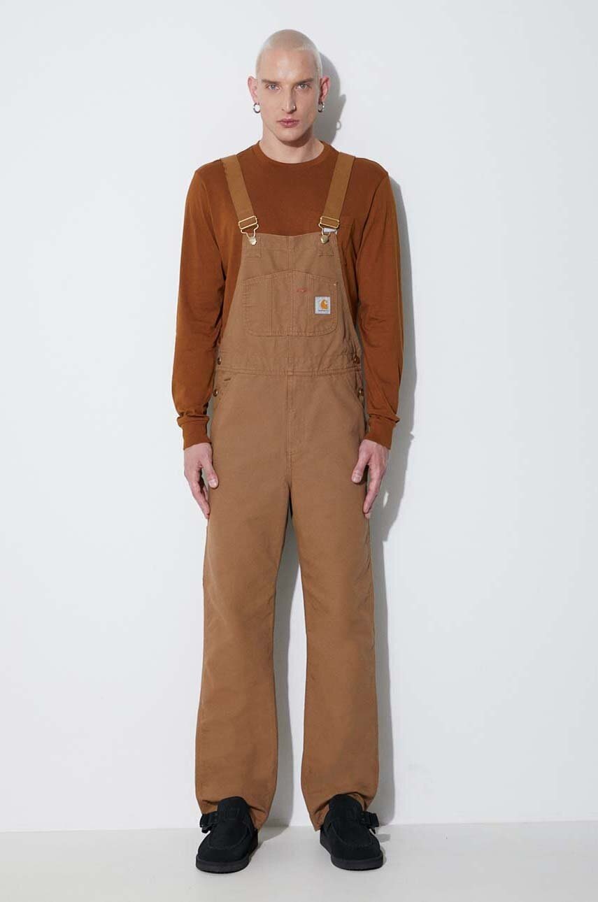 Carhartt WIP ogrodniczki jeansowe