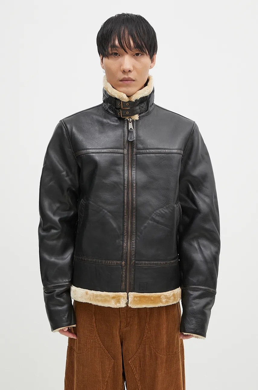 Alpha Industries kurtka skórzana B3 Leather