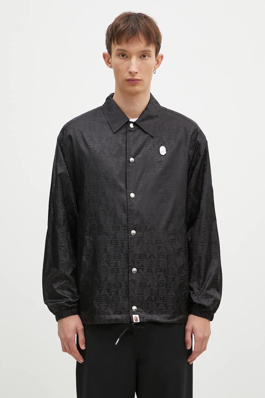 A Bathing Ape kurtka Lux Sport Pattern Jacquard Nylon Coach Jacket