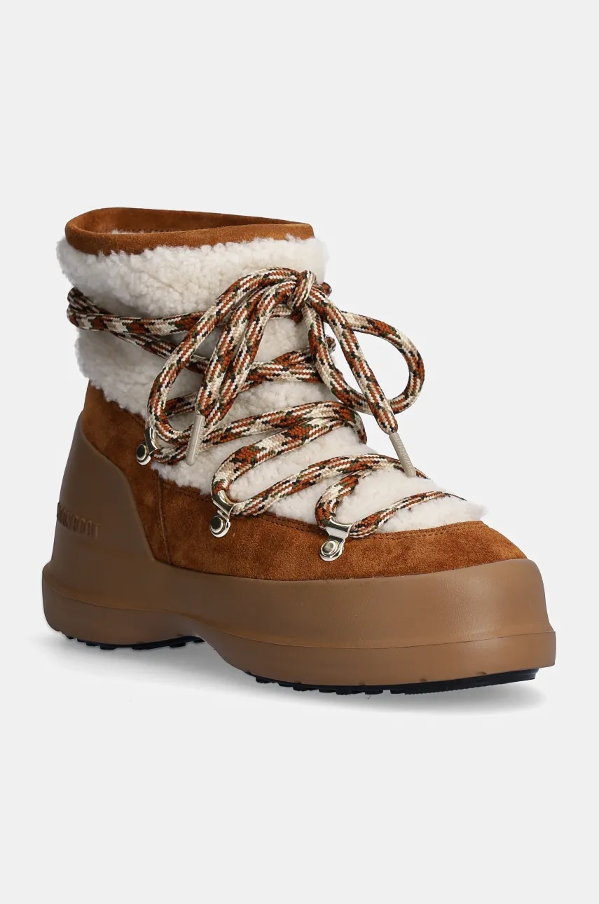 Moon Boot śniegowce zamszowe MB LUNA BOOT SHEARLING