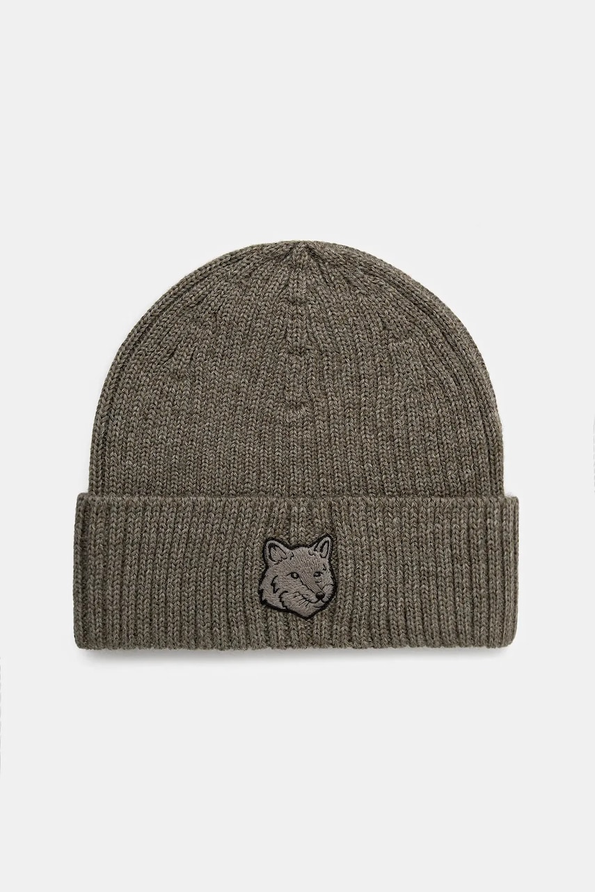 Maison Kitsuné czapka wełniana Bold Fox Head