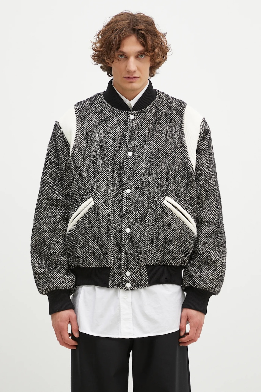 Kenzo kurtka bomber z domieszką wełny Wool Varsity Jacket