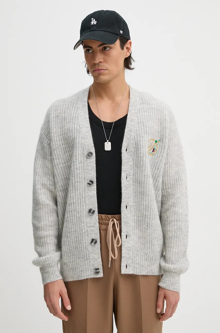 Drôle de Monsieur kardigan wełniany Le Cardigan D Raisin
