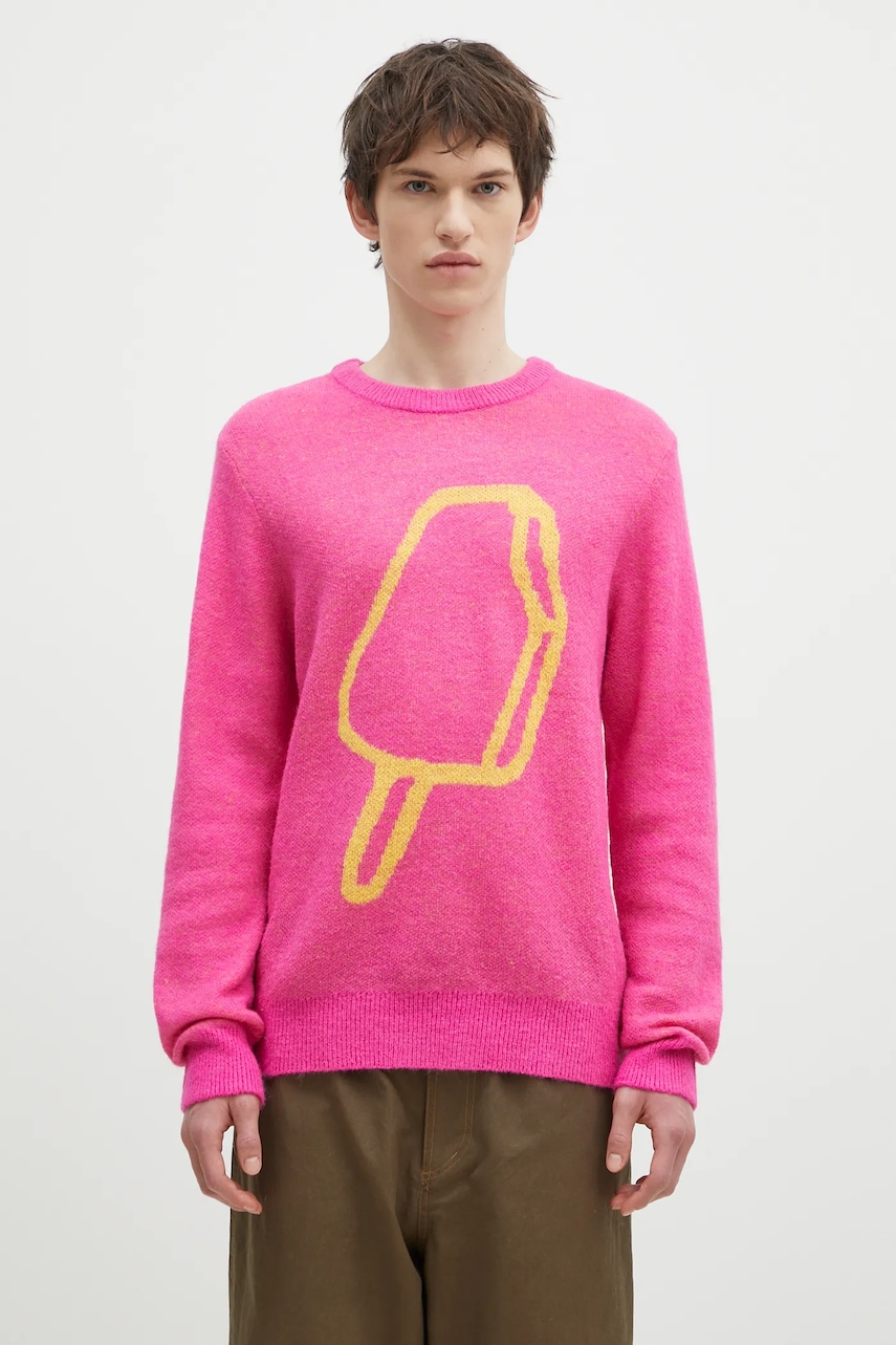 ICECREAM sweter z domieszką wełny Popsicle Crewneck