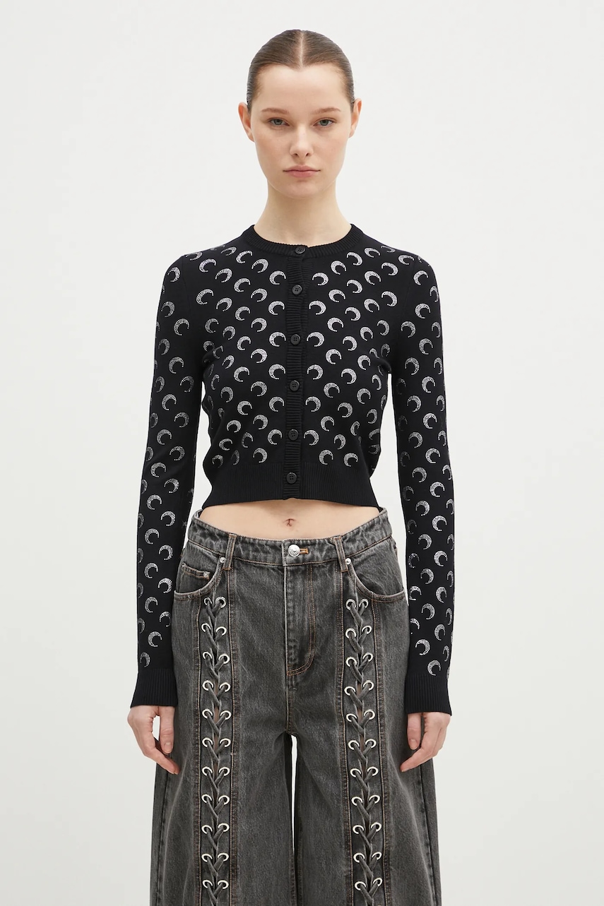 Marine Serre kardigan Moon Strass Knit Fitted Cardigan