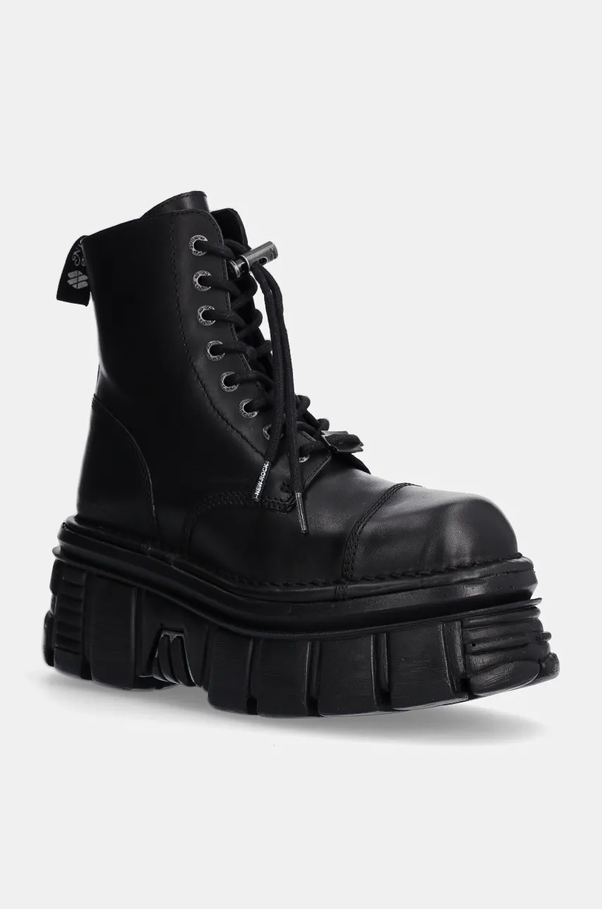 New Rock workery skórzane Nomada Negro + Tower Negro Lateral E-14