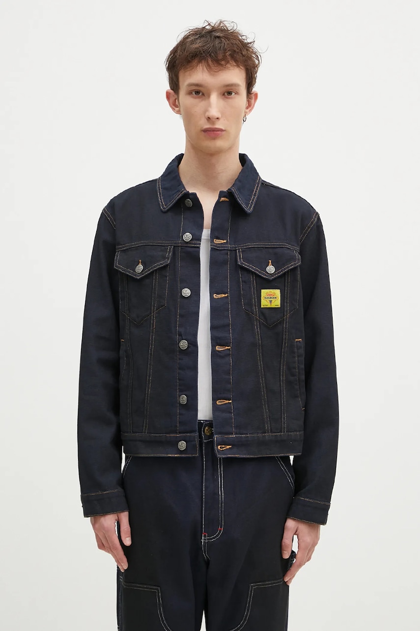 ICECREAM kurtka jeansowa Oil Stained Trucker Jacket