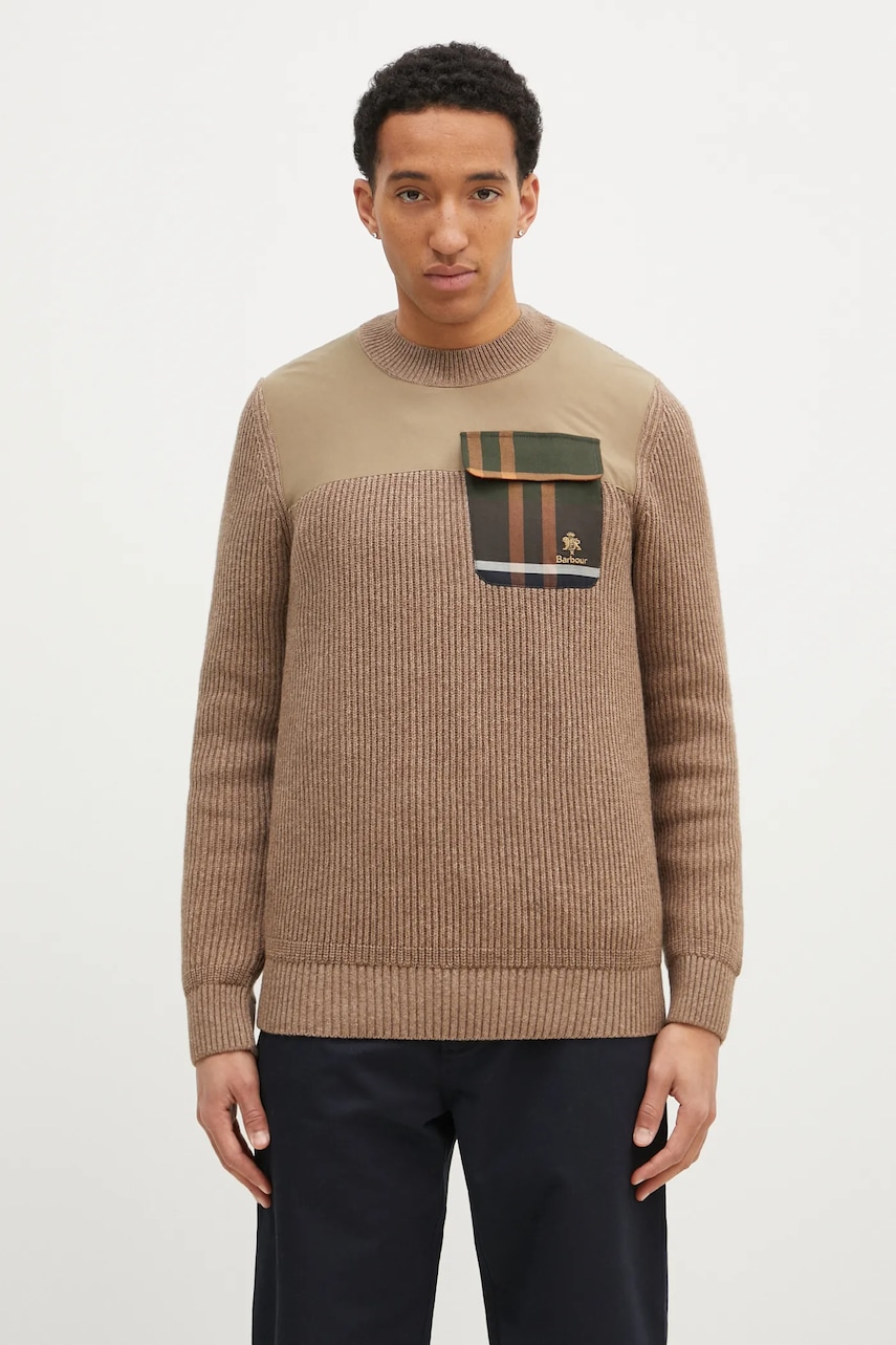 Baracuta sweter wełniany Barbour x Baracut Miller Knit