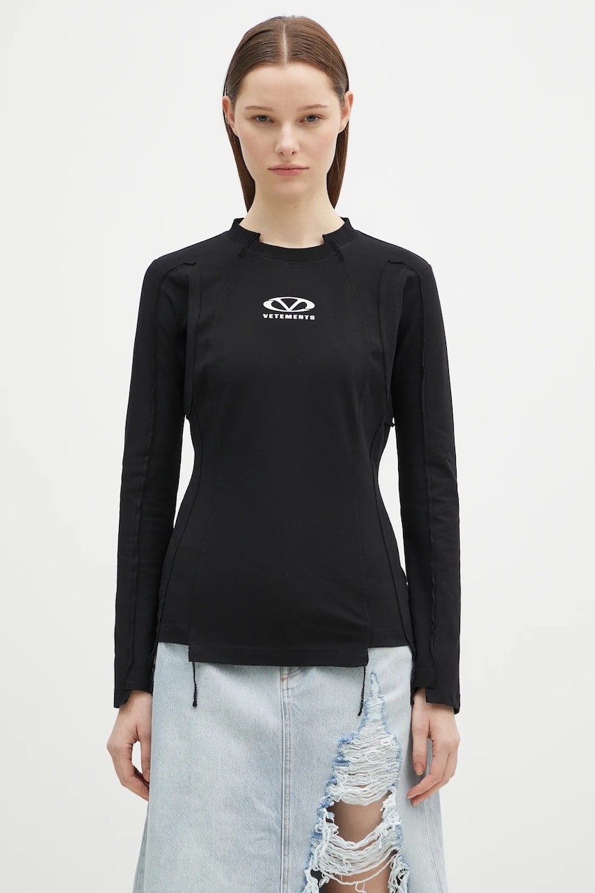 VETEMENTS longsleeve Oval Logo Cut-Up