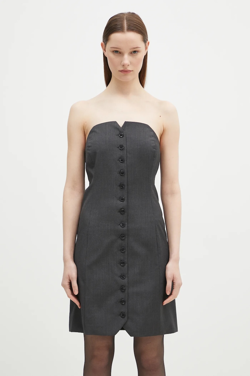 Samsoe Samsoe sukienka z domieszką wełny Saellen