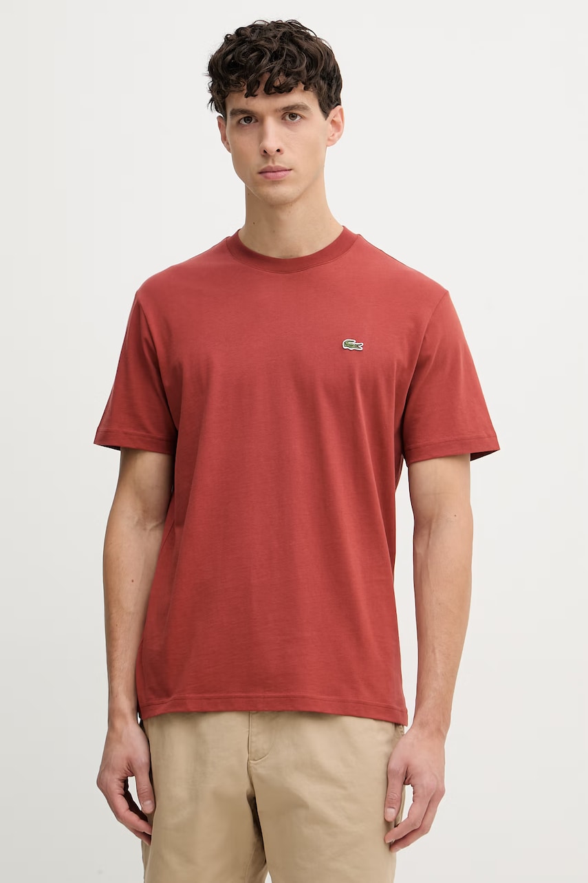 Lacoste T-shirt basic męski bawełniany