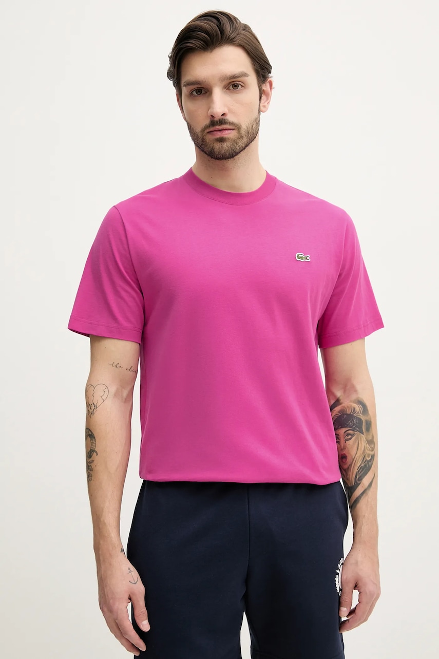 Lacoste T-shirt basic męski bawełniany