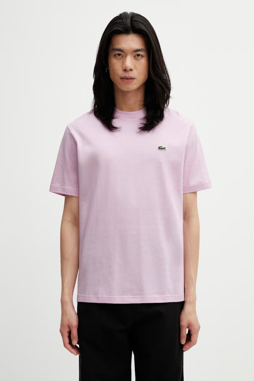 Lacoste T-shirt basic męski bawełniany