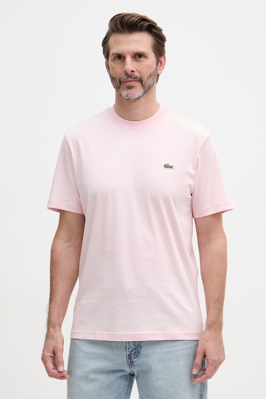 Lacoste T-shirt basic męski bawełniany