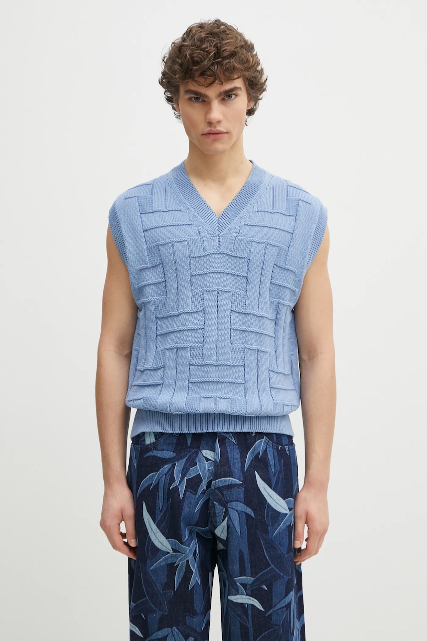 Kenzo kamizelka bawełniana Weave