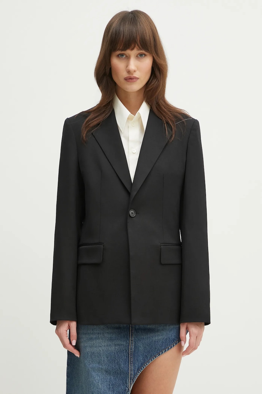 MM6 Maison Margiela marynarka z domieszką wełny