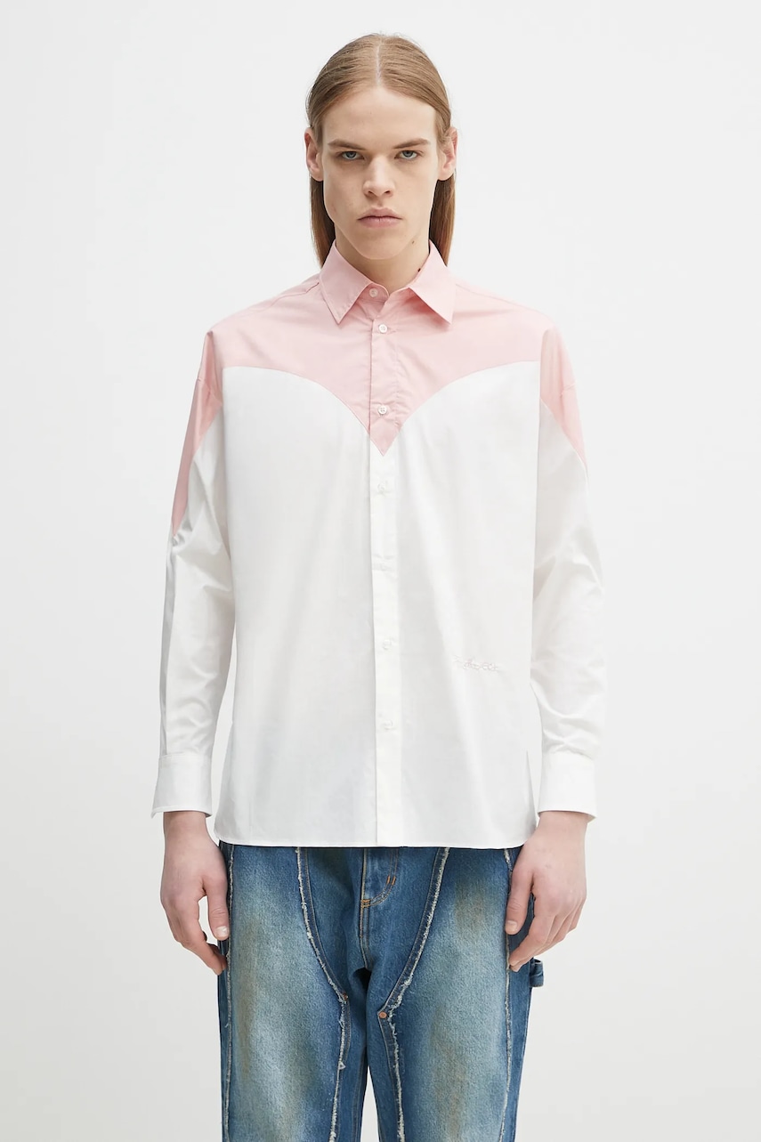 Fiorucci koszula bawełniana Embroidered Heart Relaxed Fit