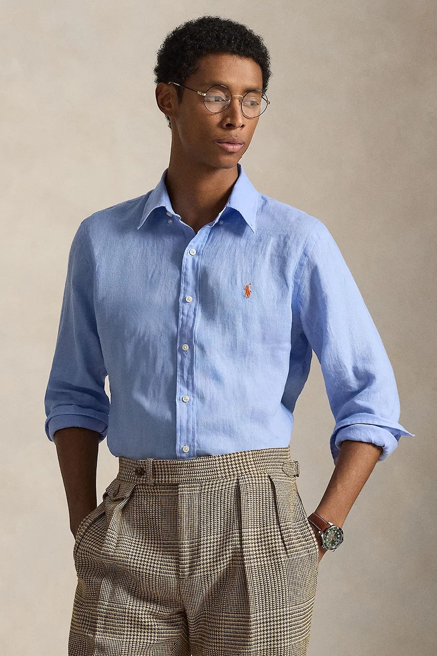 Polo Ralph Lauren koszula lniana Long Sleeve Sport Shirt