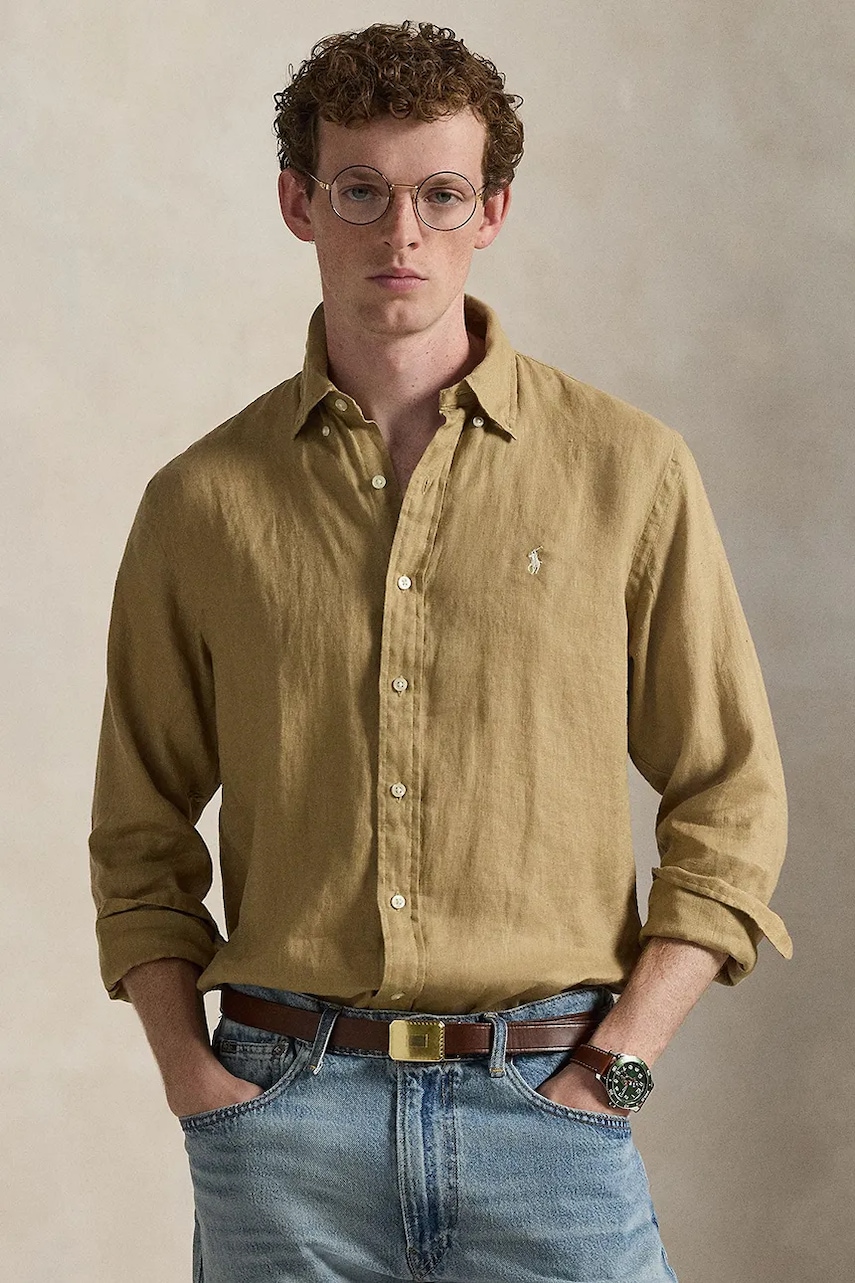 Polo Ralph Lauren koszula lniana Long Sleeve Sport Shirt