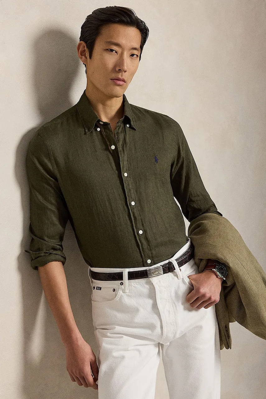 Polo Ralph Lauren koszula lniana Long Sleeve Sport Shirt