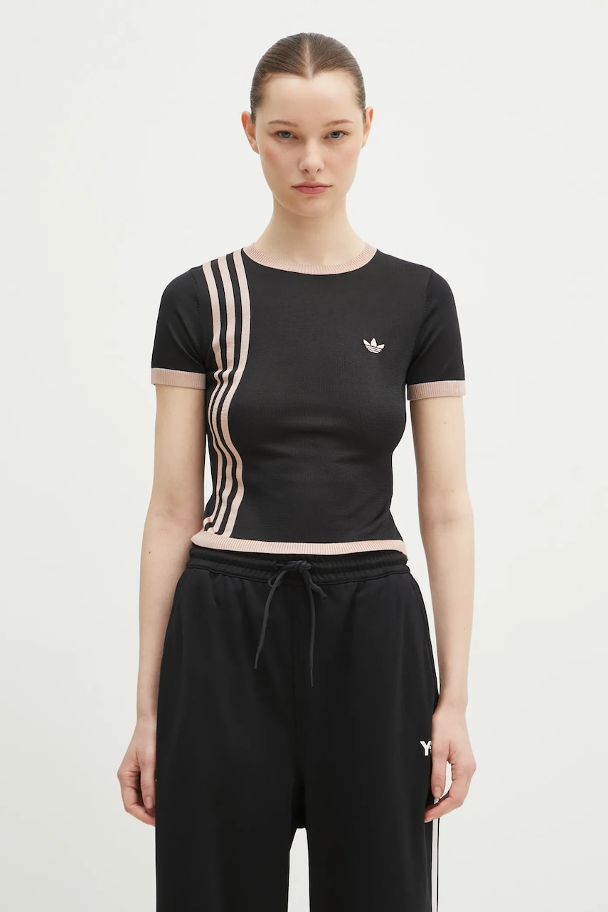 adidas Originals t-shirt KNITTED 3S TEE