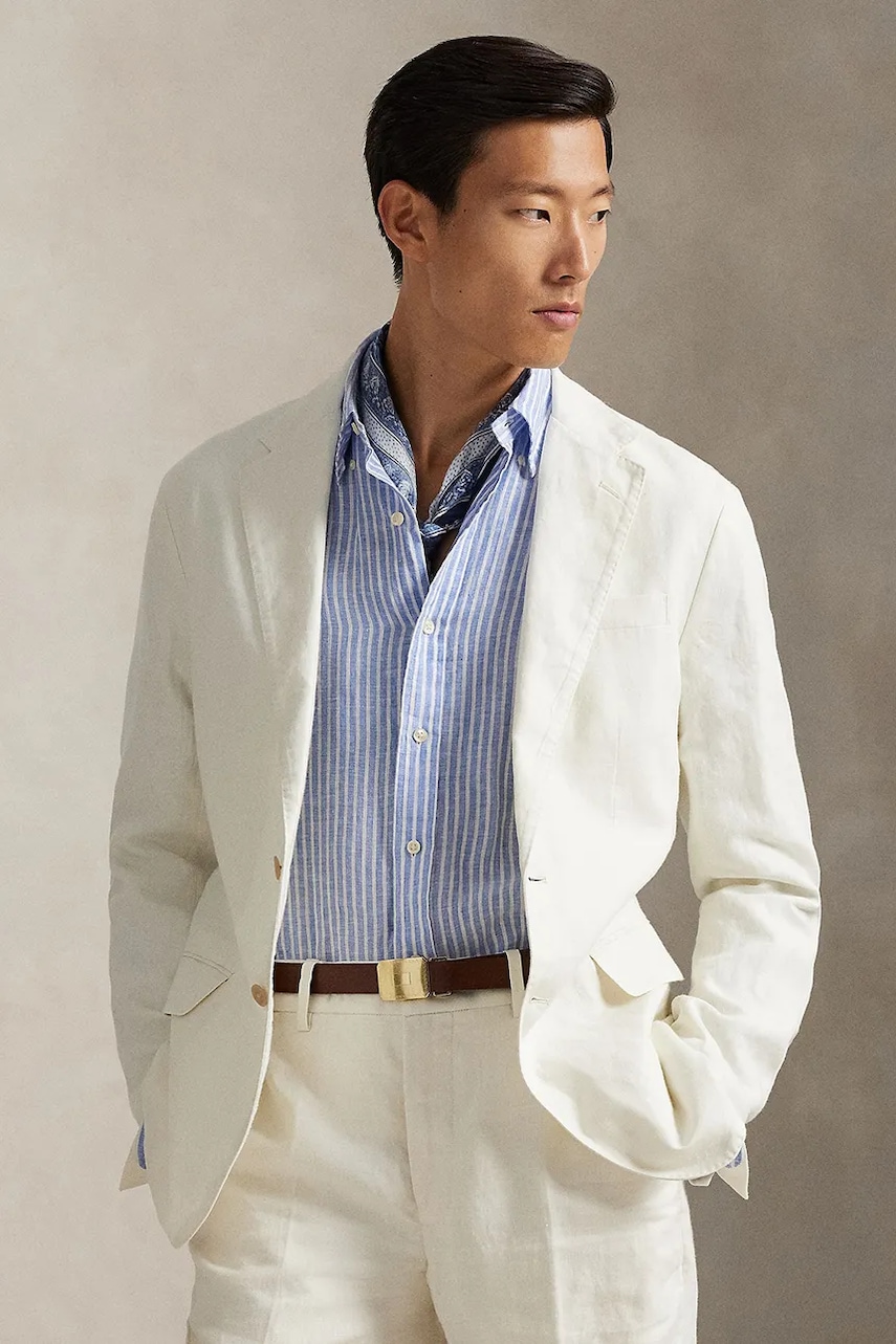 Polo Ralph Lauren marynarka lniana Sportcoat