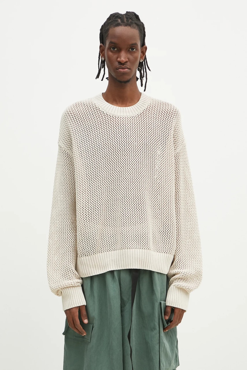 Represent sweter bawełniany Open Gauge Knit Sweater
