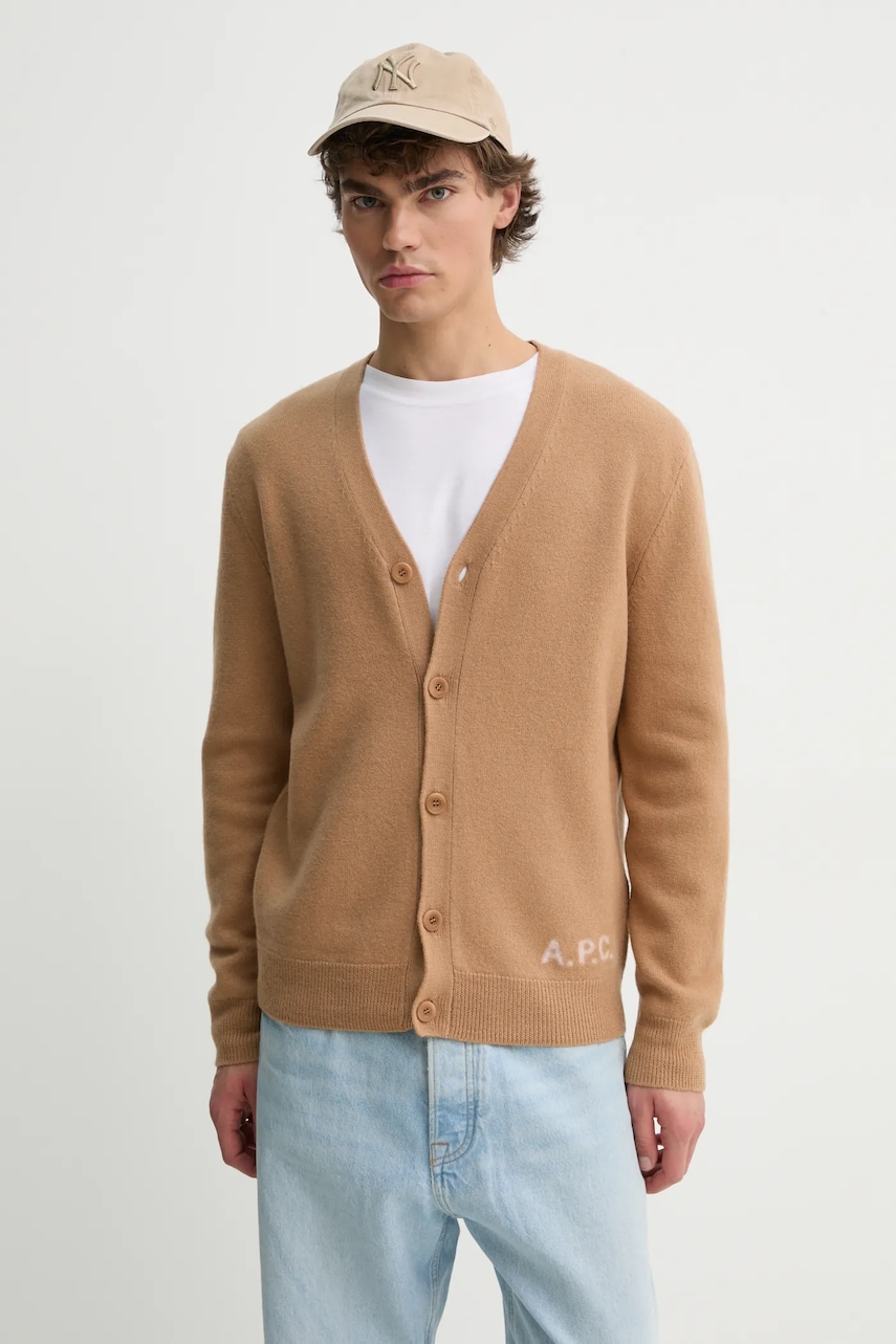 A.P.C. kardigan wełniany kenny
