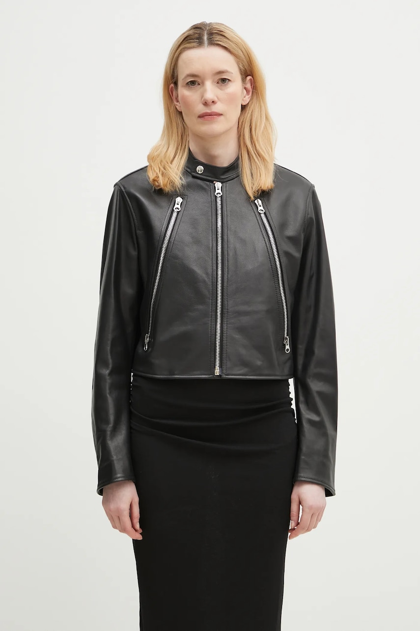MM6 Maison Margiela kurtka skórzana