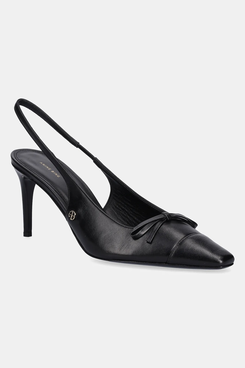 Anine Bing szpilki skórzane Freya Slingbacks