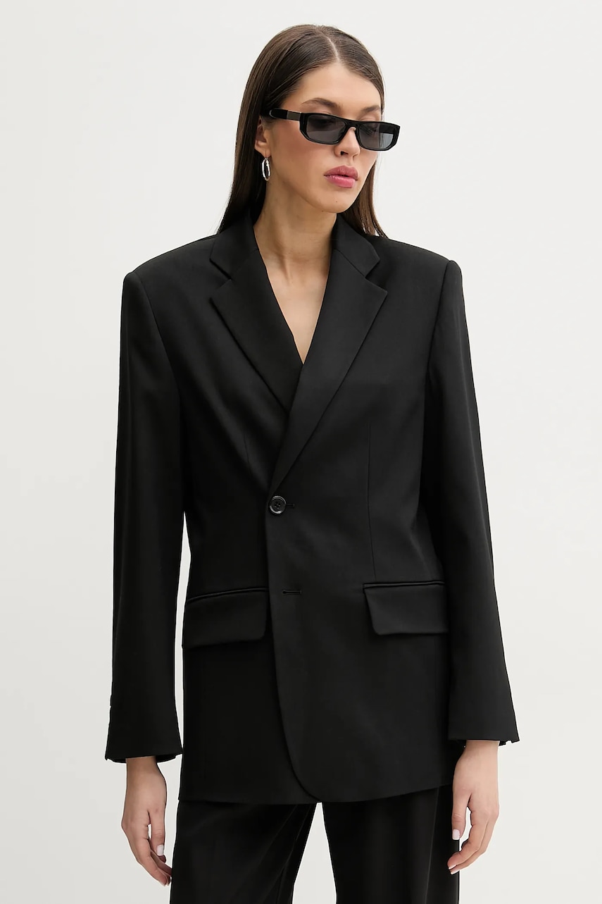 MM6 Maison Margiela marynarka z domieszką wełny