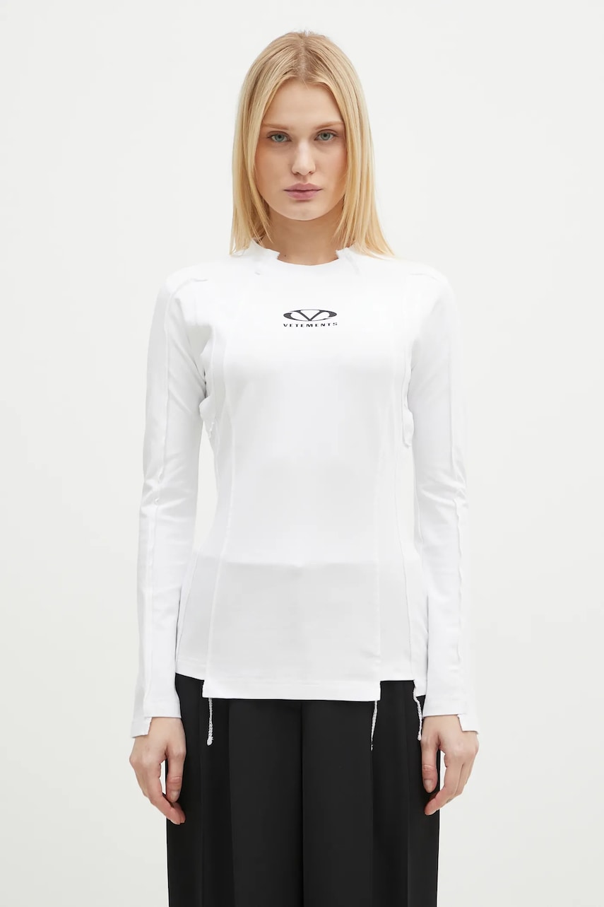 VETEMENTS longsleeve Oval Logo Cut-Up