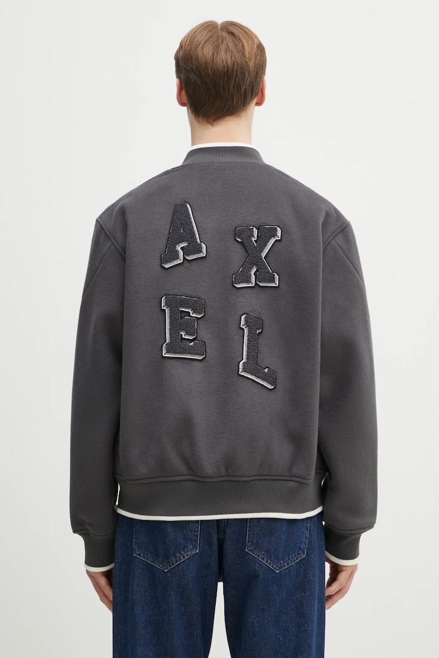 Axel Arigato kurtka bomber wełniana Typo Varsity Jacket